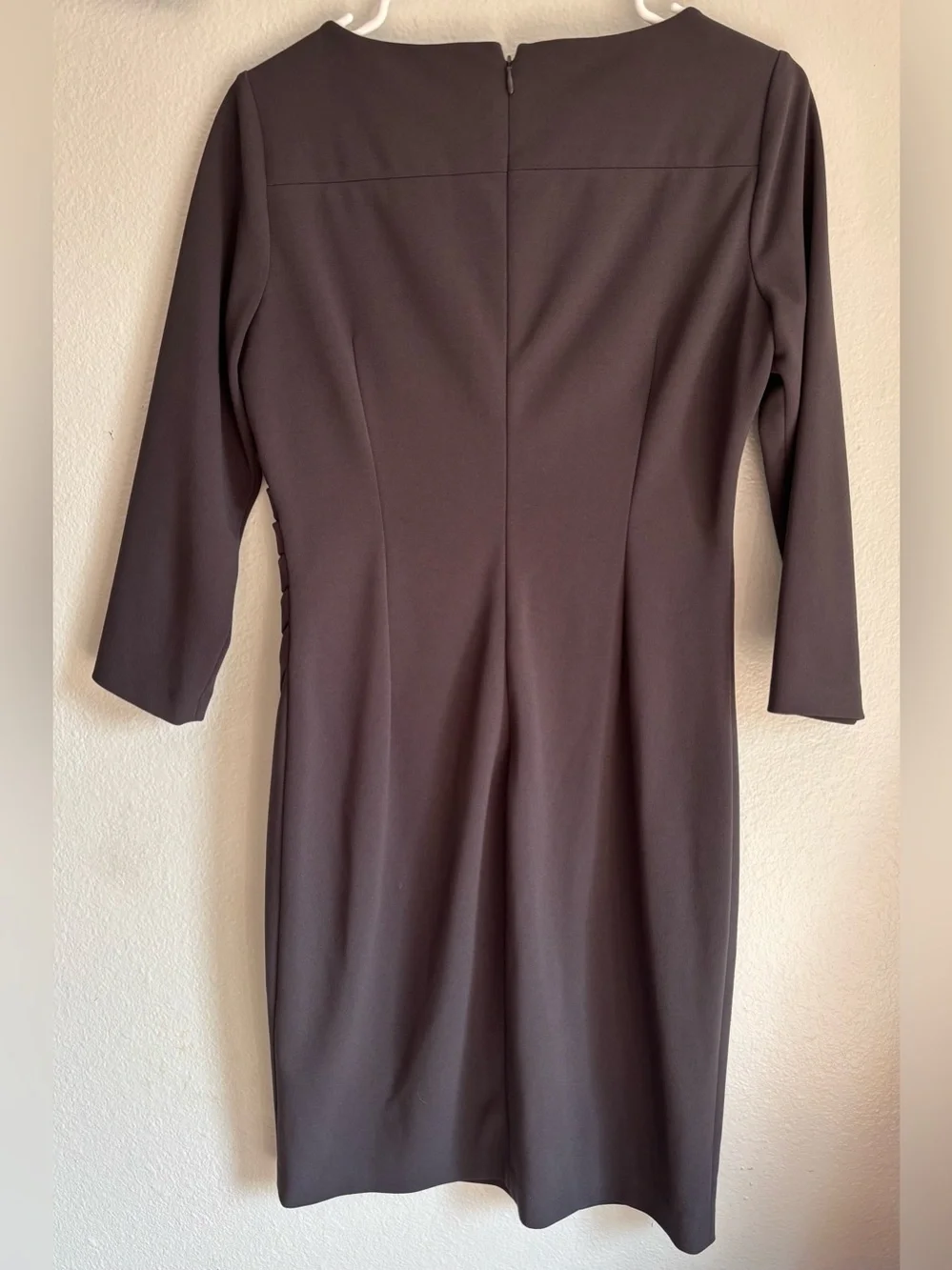 Calvin Klein Dress Women's Sz 8 gray 3/4 Sleeve formal mother of bride business